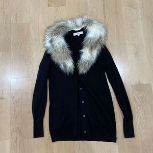 Loft faux fur sweater